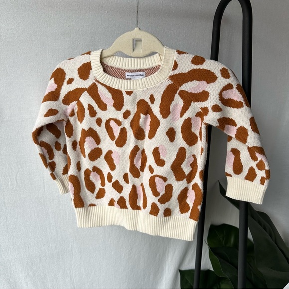 Amazon Essentials Cheetah Sweater / Size 2T - Picture 2 of 5